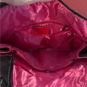 Elegant Black and Pink Women's Bag